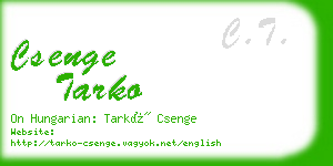 csenge tarko business card